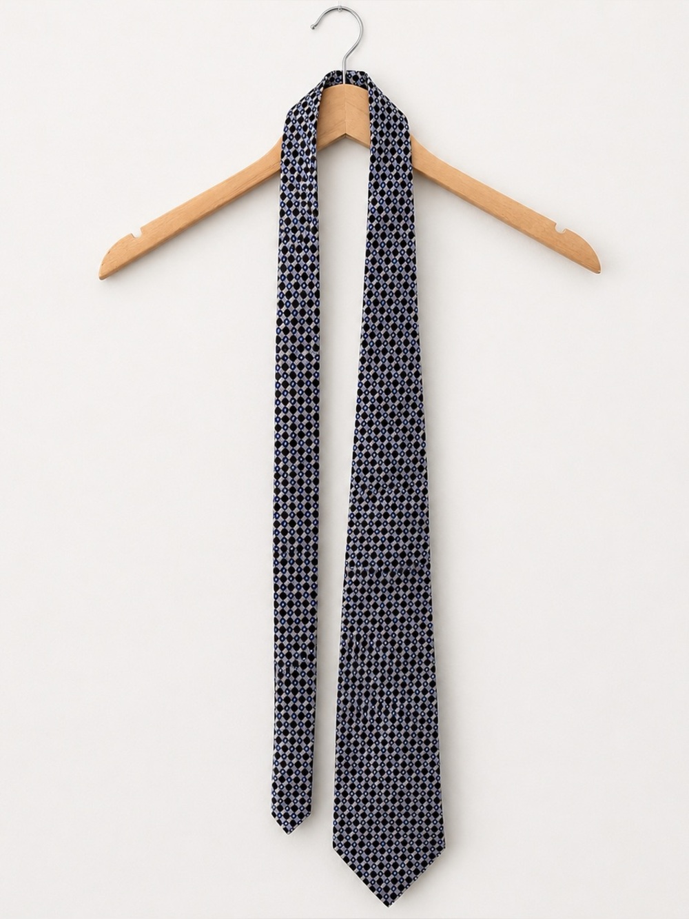 NWT Robert Talbott Best of Class Nordstrom 100% Silk Tie Blue Black Geometric